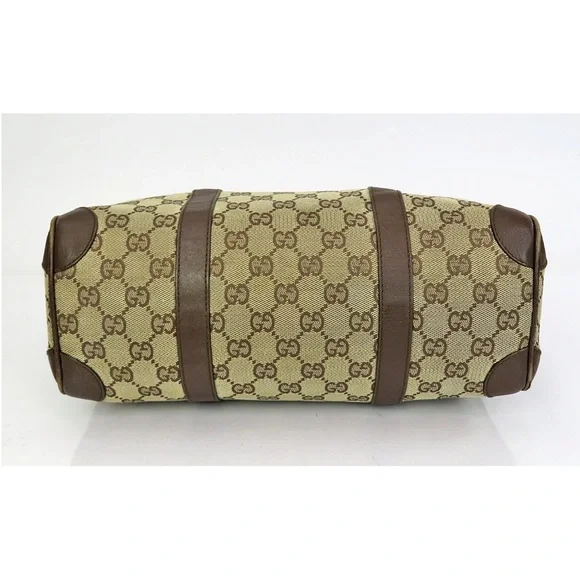 Gucci Beige and Brown Monogram Tote - Picture 5 of 16